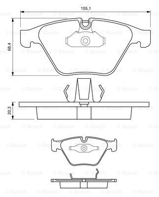 Brake Pad Set, Disc Brake, FRONT