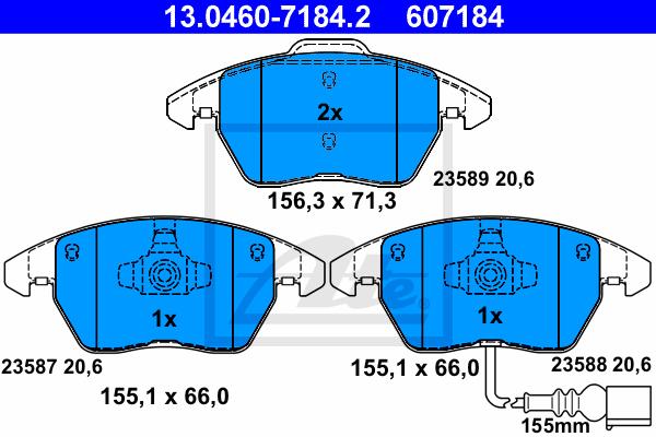 Brake Pad Set, Front