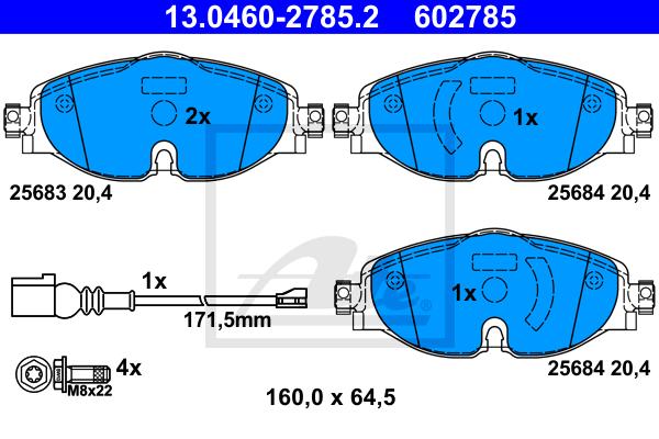 Brake Pad Set, Front