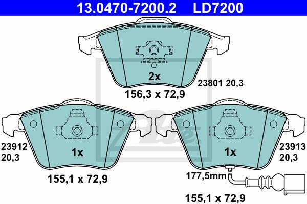 FRONT BRAKE PADS (CERAMIC)