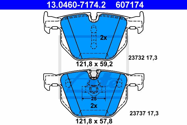 BRAKE PADS , REAR