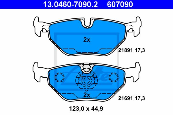 BRAKE PADS , REAR