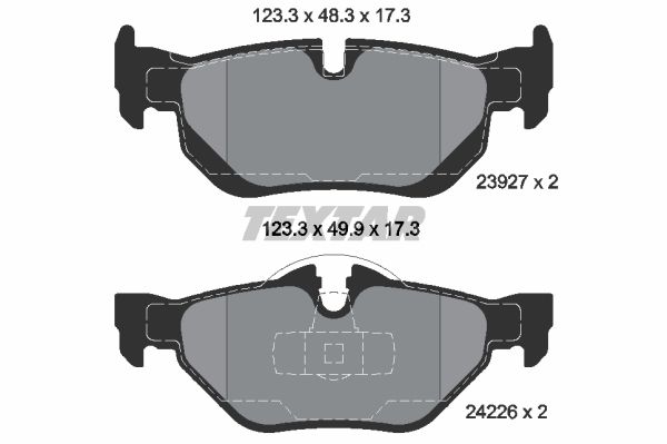 Brake Pad Set, Rear