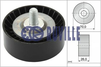 Deflection/Guide Pulley, V-Ribbed Belt