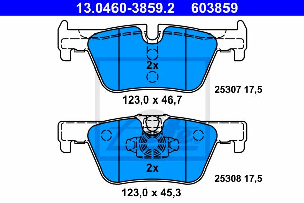 BRAKE PAD SET, REAR