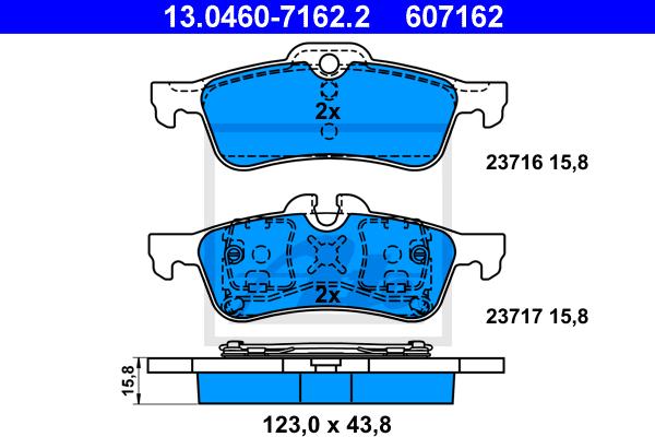 Brake Pad Set , Rear