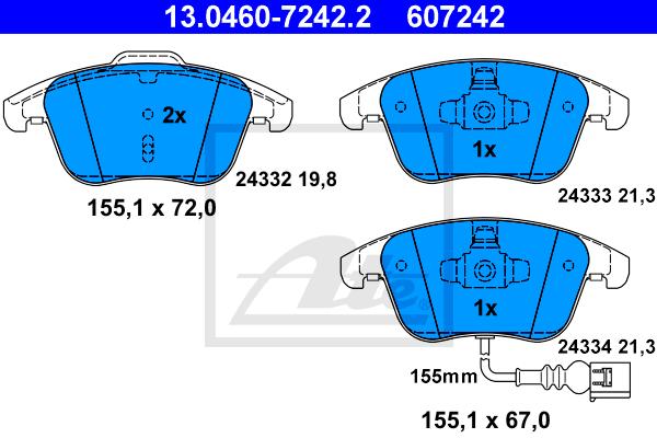 BRAKE PADS FRONT 