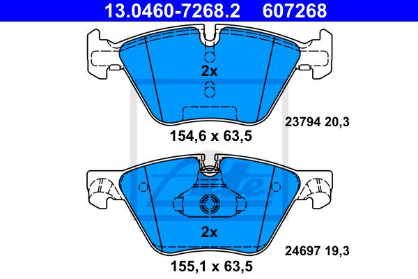 BRAKE PADS , FRONT