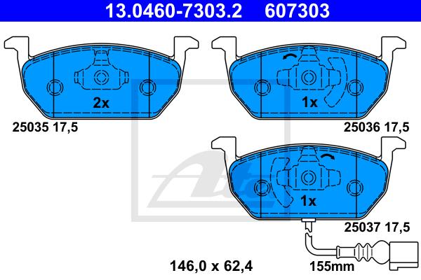 Brake Pad Set, Front