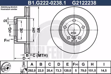 BRAKE DISC , FRONT