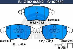 FRONT BRAKE PADS 