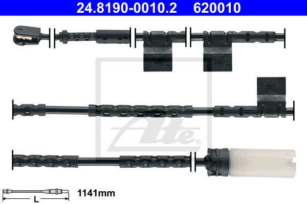 Warning Contact, brake pad wear	