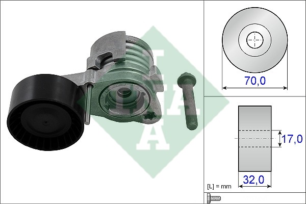 Tensioner Lever, v-ribbed belt