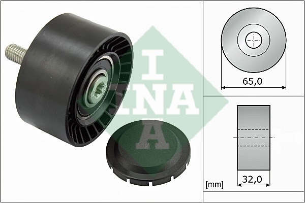 Deflection/Guide Pulley, v-ribbed belt