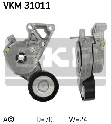 Tensioner Pulley, V-Ribbed Belt