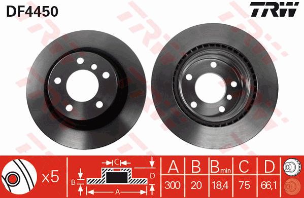 BRAKE DISC, REAR 