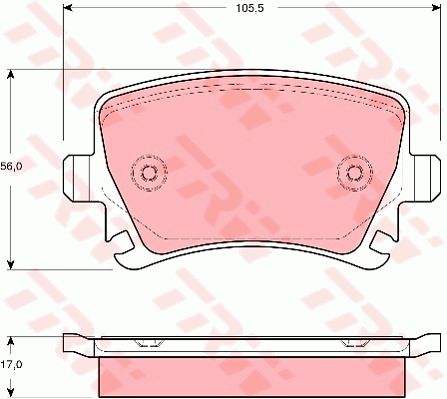 BRAKE PAD SET, REAR
