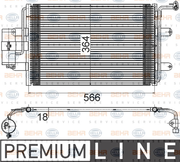 Condenser, air conditioning 