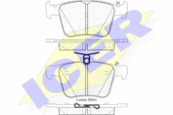 BRAKE PAD , REAR 