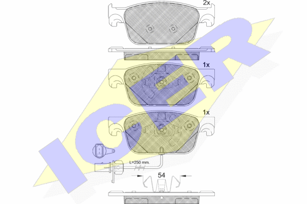Brake pads , FRONT