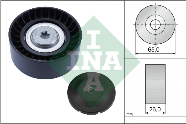 Deflection/Guide Pulley, v-ribbed belt