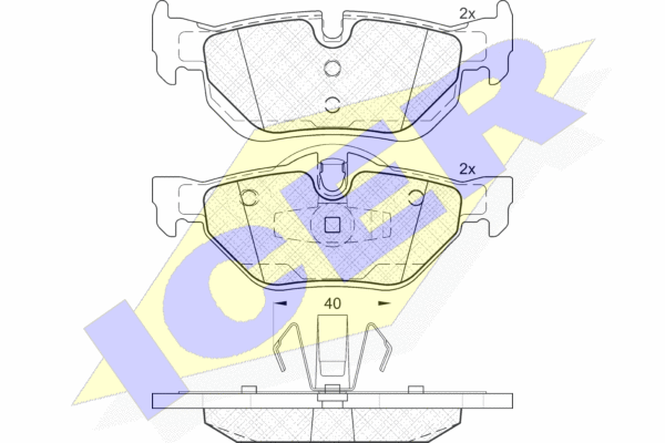 Brake Pad Set, Rear