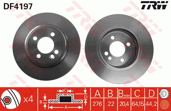 Brake Disc, FRONT 