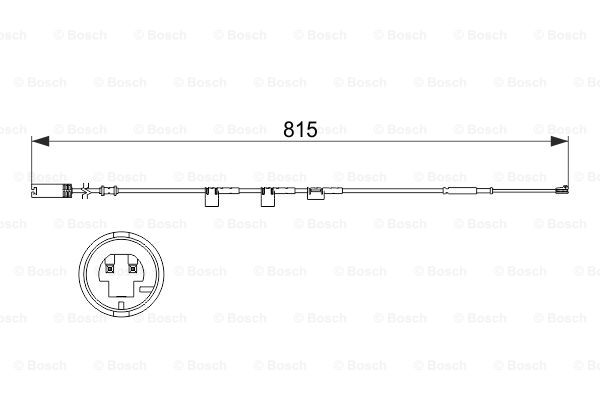 Wear sensor brake pad, front