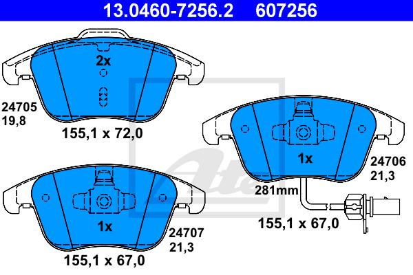 FRONT Brake Pad Set