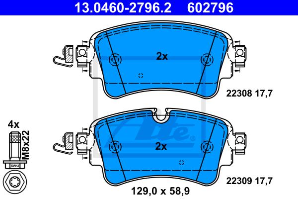 REAR BRAKE PADS 