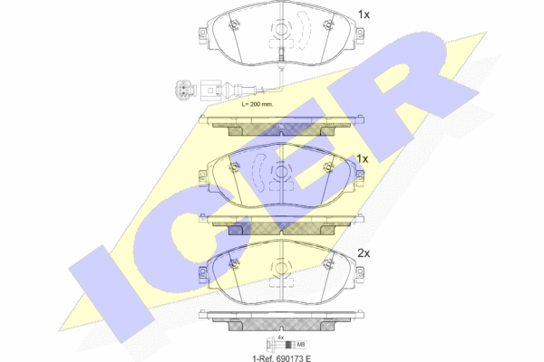 FRONT BRAKE PADS 