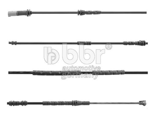 Warning Contact, Brake Pad Wear, Rear