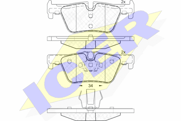 BRAKE PADS, Rear 