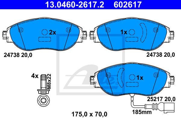 FRONT BRAKE PADS 