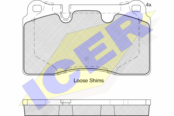 BRAKE PAD SET, FRONT
