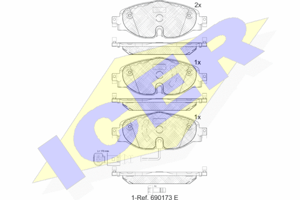 Brake Pad Set, Front
