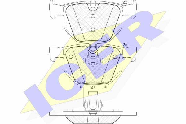 BRAKE PAD SET, REAR