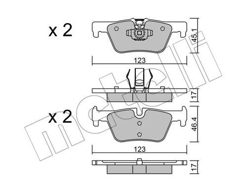 BRAKE PADS, Rear