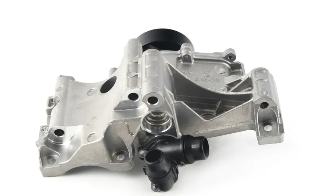 Coolant pump with support