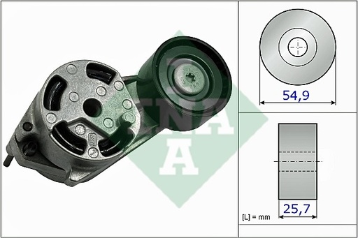 [11287603347INA] Tensioner Lever, v-ribbed belt