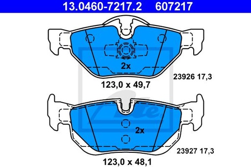 [34216774692ATE] Brake Pad Set, Rear