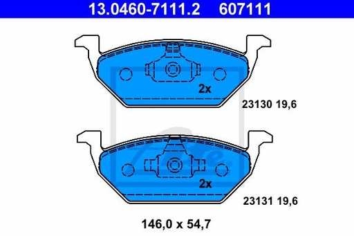 [6Q0698151-ATE] Brake Pad Set, Front