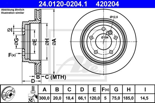 [34216864901ATE] DISK BRAKE REAR 