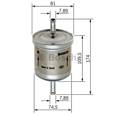 [1J0201511A-B] Fuel filter