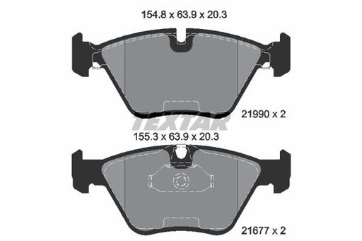 [34116761278TX] BRAKE PADS , FRONT