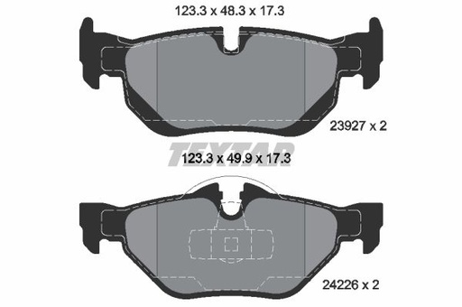 [34216774692TX] Brake Pad Set, Rear