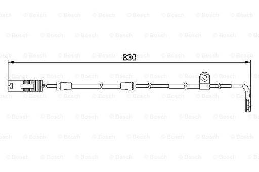 [34352229018-B] Warning Contact, Brake Pad Wear , front