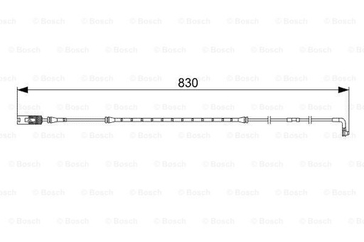 [34356778037-B] Warning Contact, Brake Pad Wear , Front