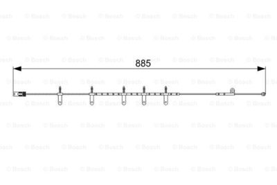 [34356778175B] Warning Contact, Brake Pad Wear,Front