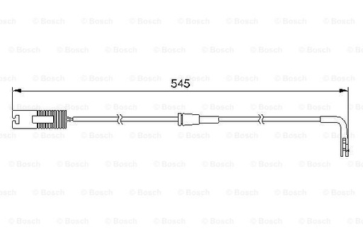 [34351163066-B] Warning Contact, Brake Pad Wear, Rear